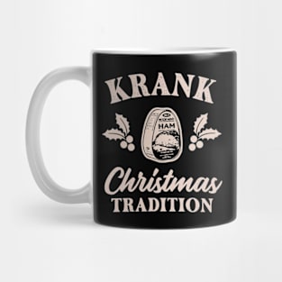 Christmas With the drama Kranks Funny Hickory Food Honey Ham Free Frosty Traditional Christmas Mug